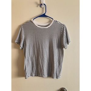 Basic black stripe shirt from abercrombie & fitch
